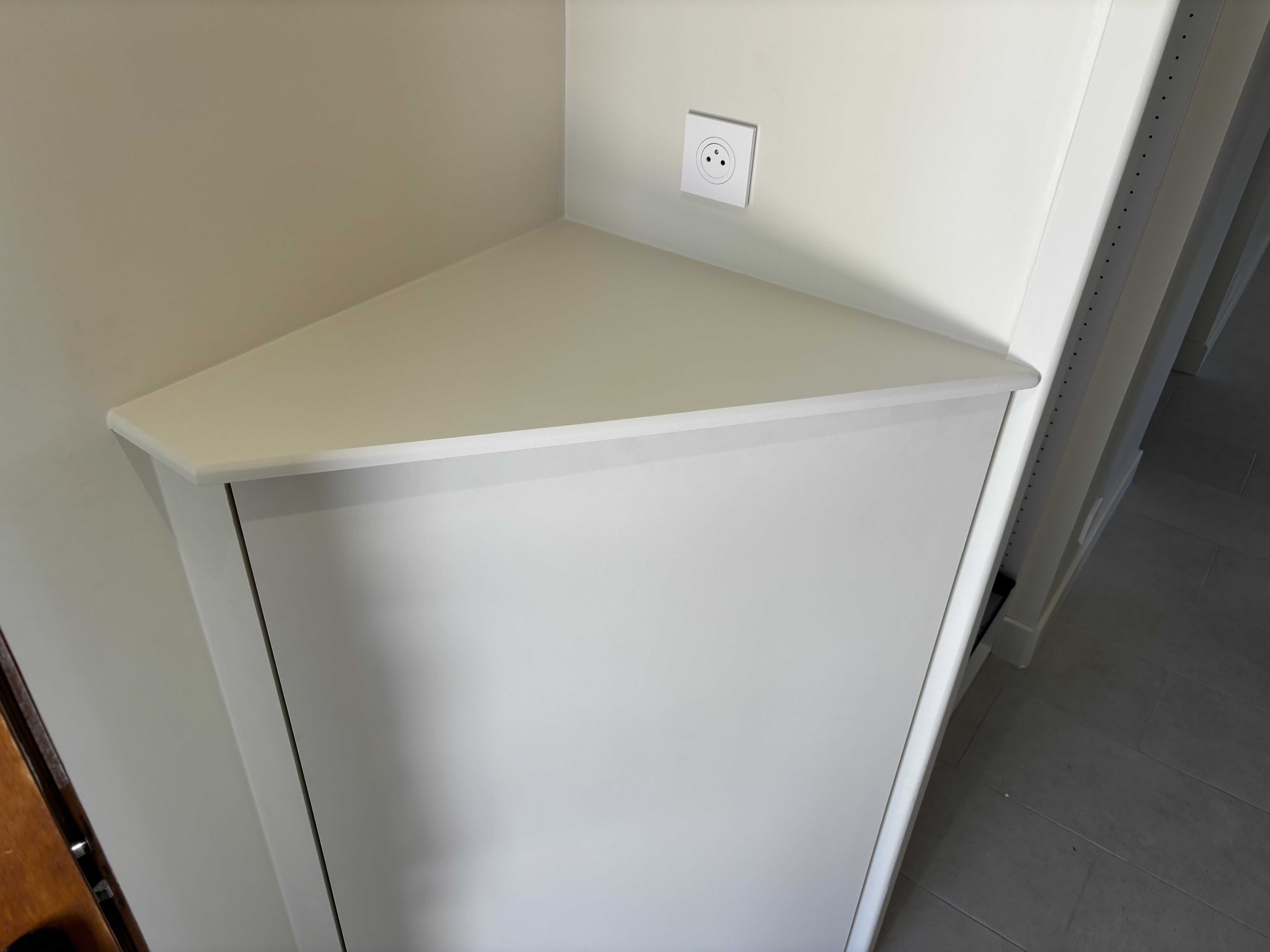 Détail d'un agencement intérieur réalisé en bois